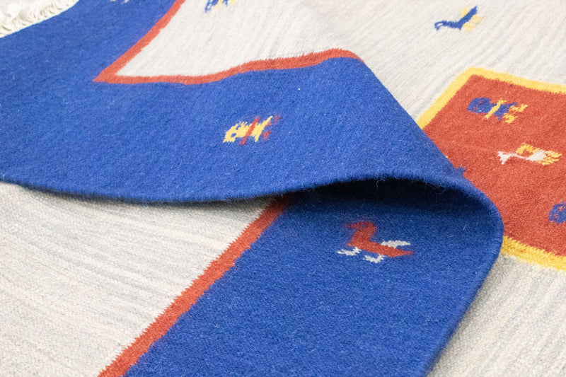 Dywan Kelim - modny - 300 x 200 cm - beżowy