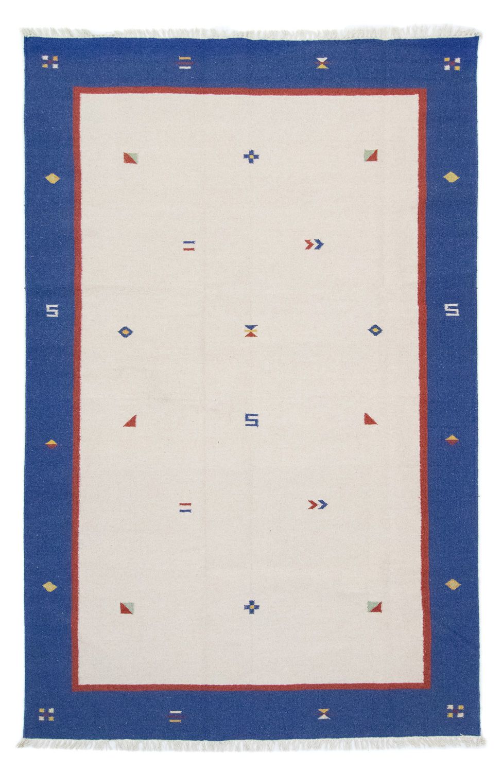 Dywan Kelim - modny - 300 x 200 cm - beżowy