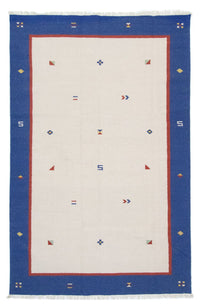 Dywan Kelim - modny - 300 x 200 cm - beżowy