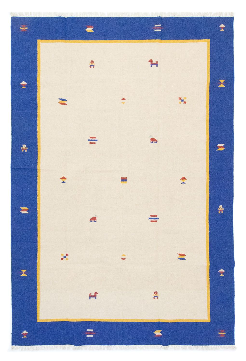 Dywan Kelim - modny - 300 x 200 cm - beżowy