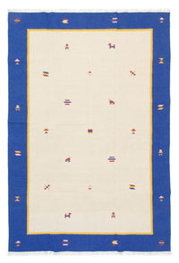 Dywan Kelim - modny - 300 x 200 cm - beżowy