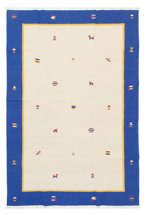 Dywan Kelim - modny - 300 x 200 cm - beżowy