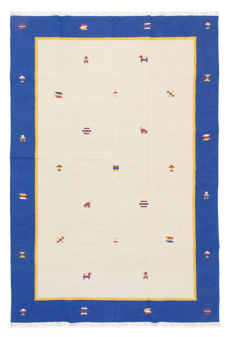 Dywan Kelim - modny - 300 x 200 cm - beżowy