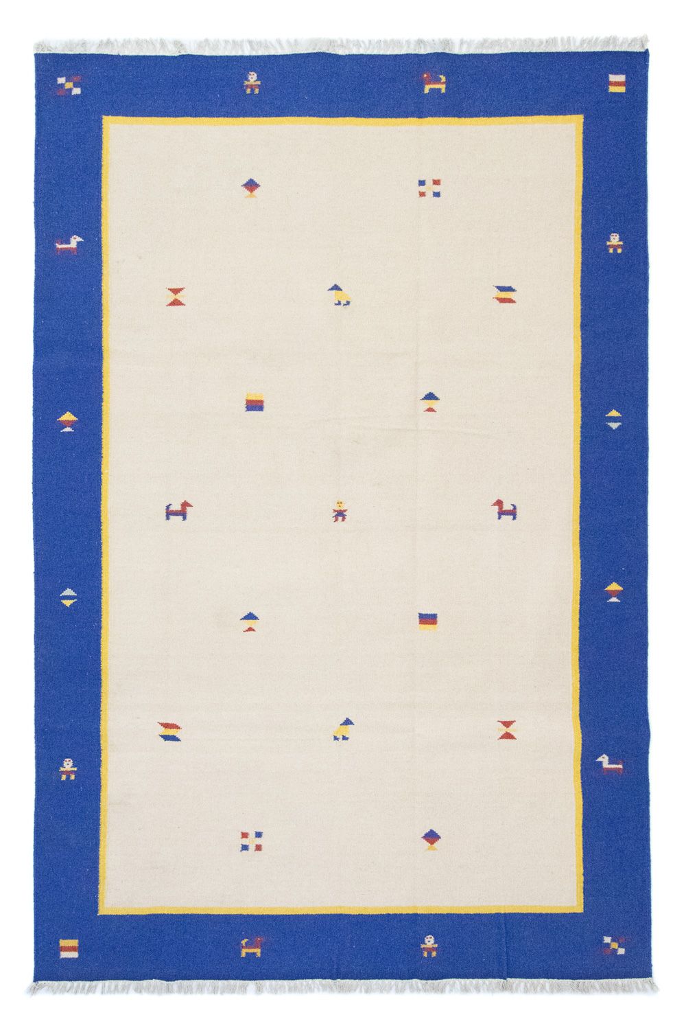 Dywan Kelim - modny - 300 x 200 cm - beżowy