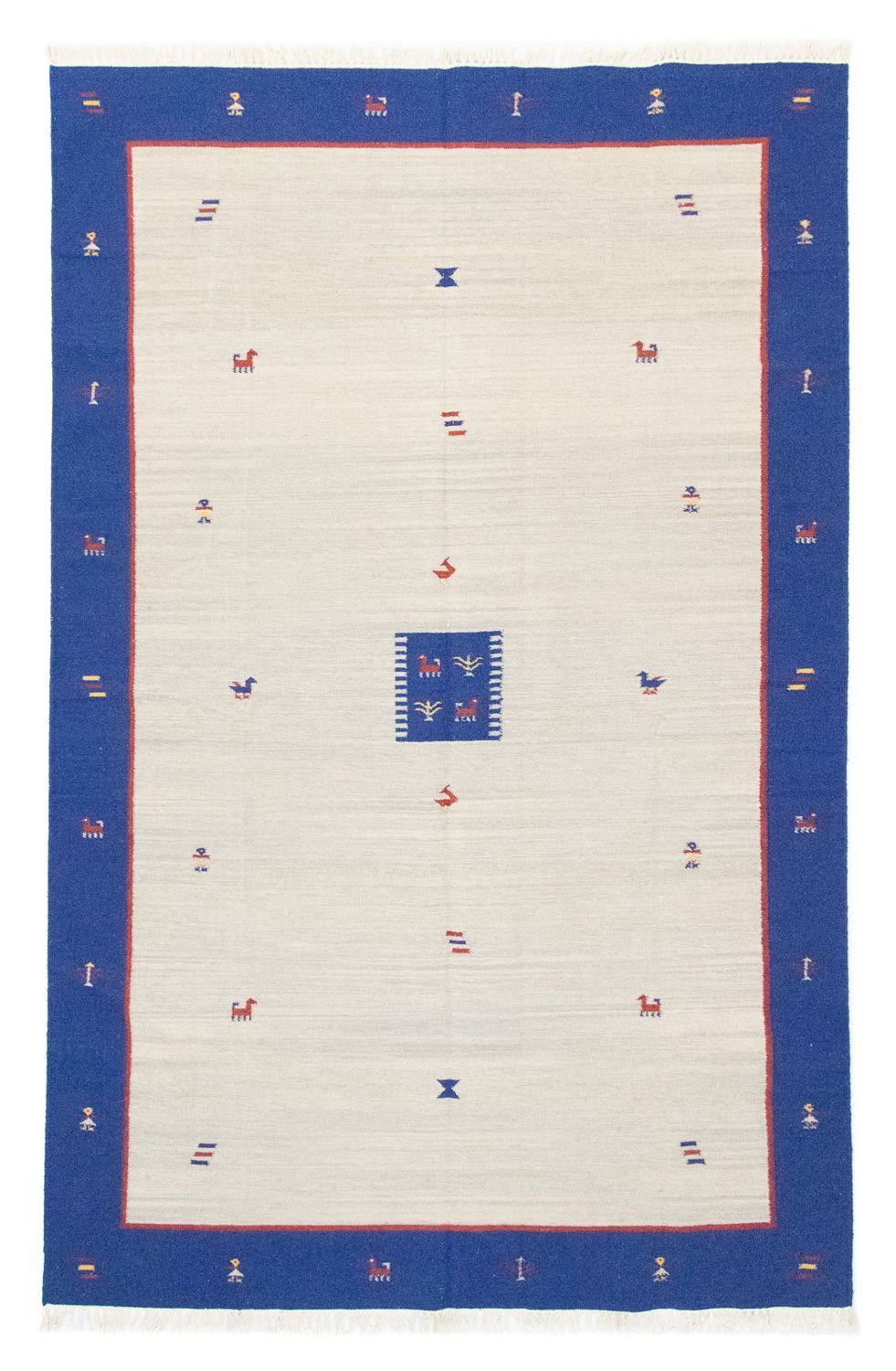 Dywan Kelim - modny - 300 x 200 cm - beżowy