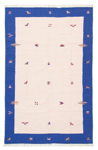 Dywan Kelim - modny - 300 x 200 cm - beżowy