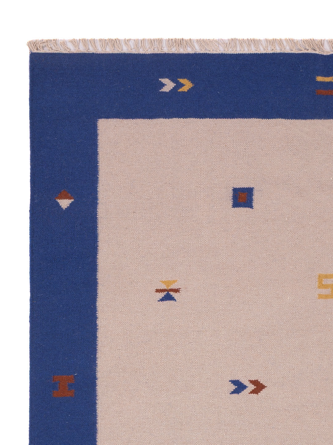 Dywan Kelim - modny - 240 x 170 cm - karmelowy