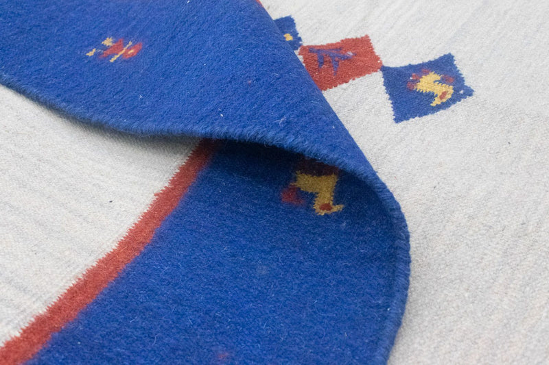 Dywan Kelim - modny - 200 x 140 cm - beżowy