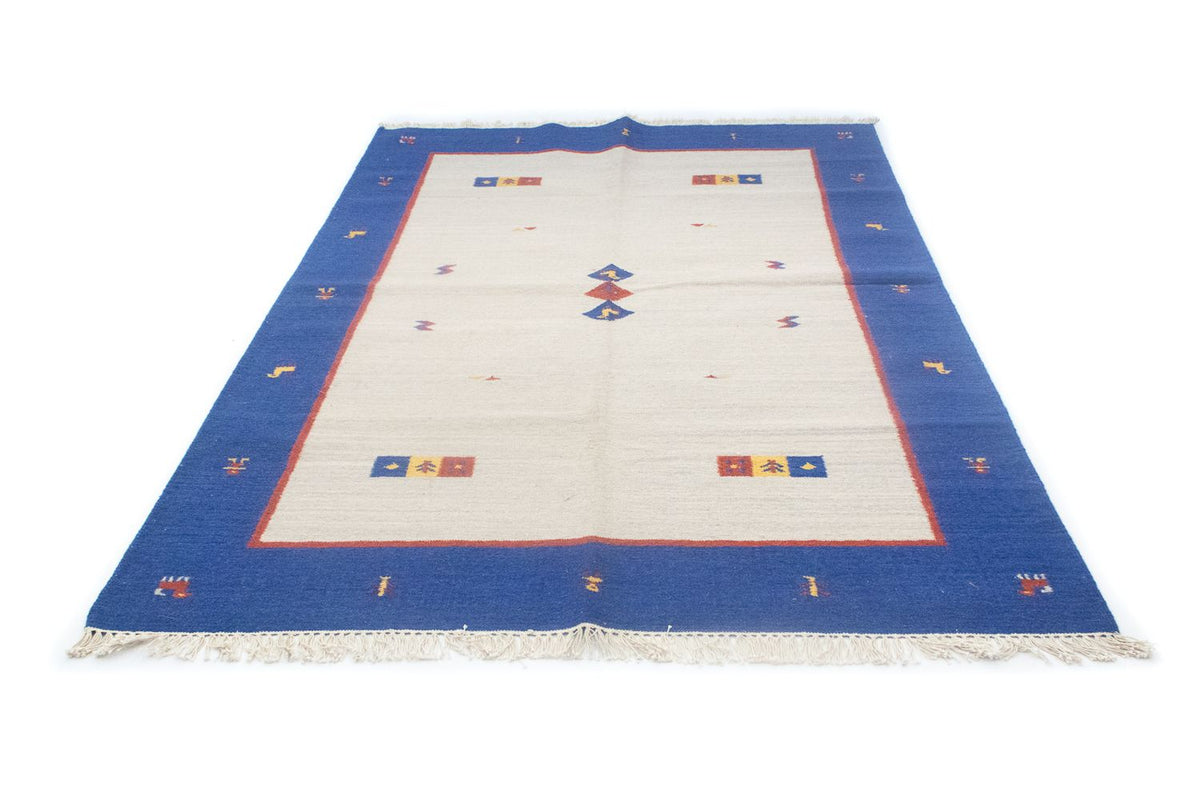 Dywan Kelim - modny - 200 x 140 cm - beżowy