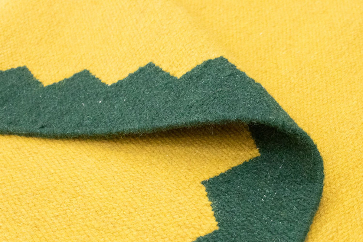 Dywan Kelim - modny - 180 x 120 cm - żółty