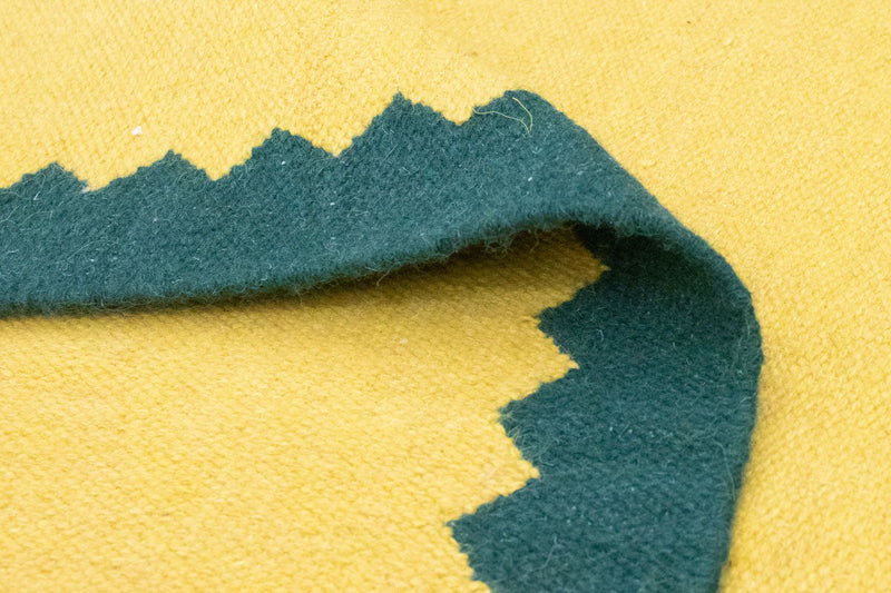 Dywan Kelim - modny - 180 x 120 cm - żółty