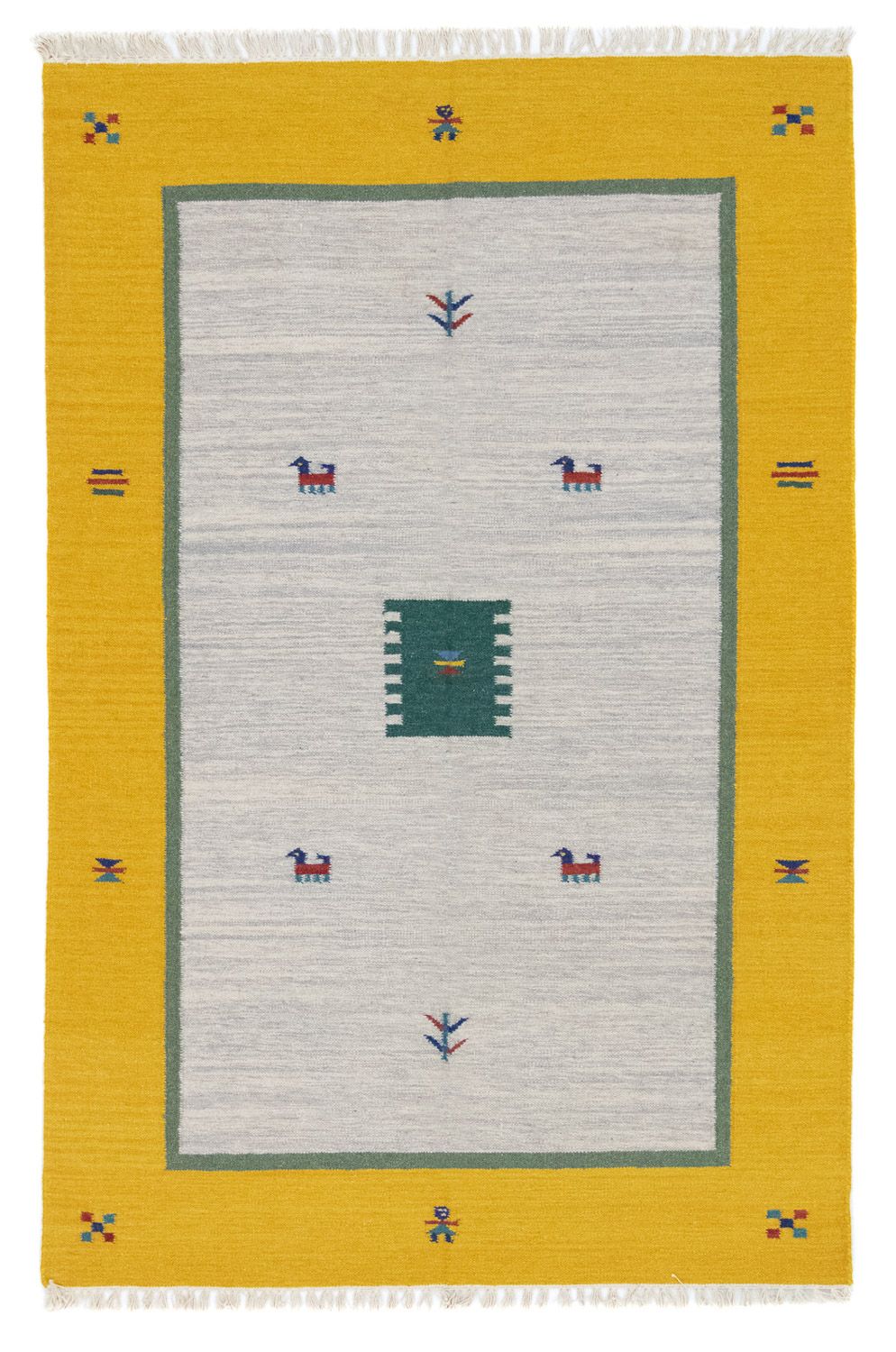 Dywan Kelim - modny - 180 x 120 cm - beżowy