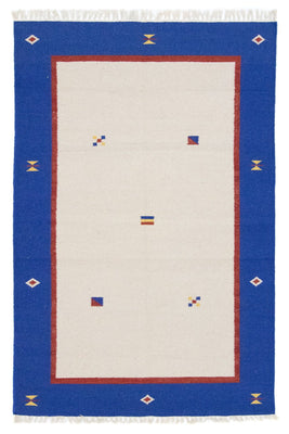 Dywan Kelim - modny - 180 x 120 cm - beżowy