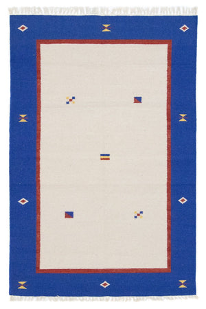 Dywan Kelim - modny - 180 x 120 cm - beżowy