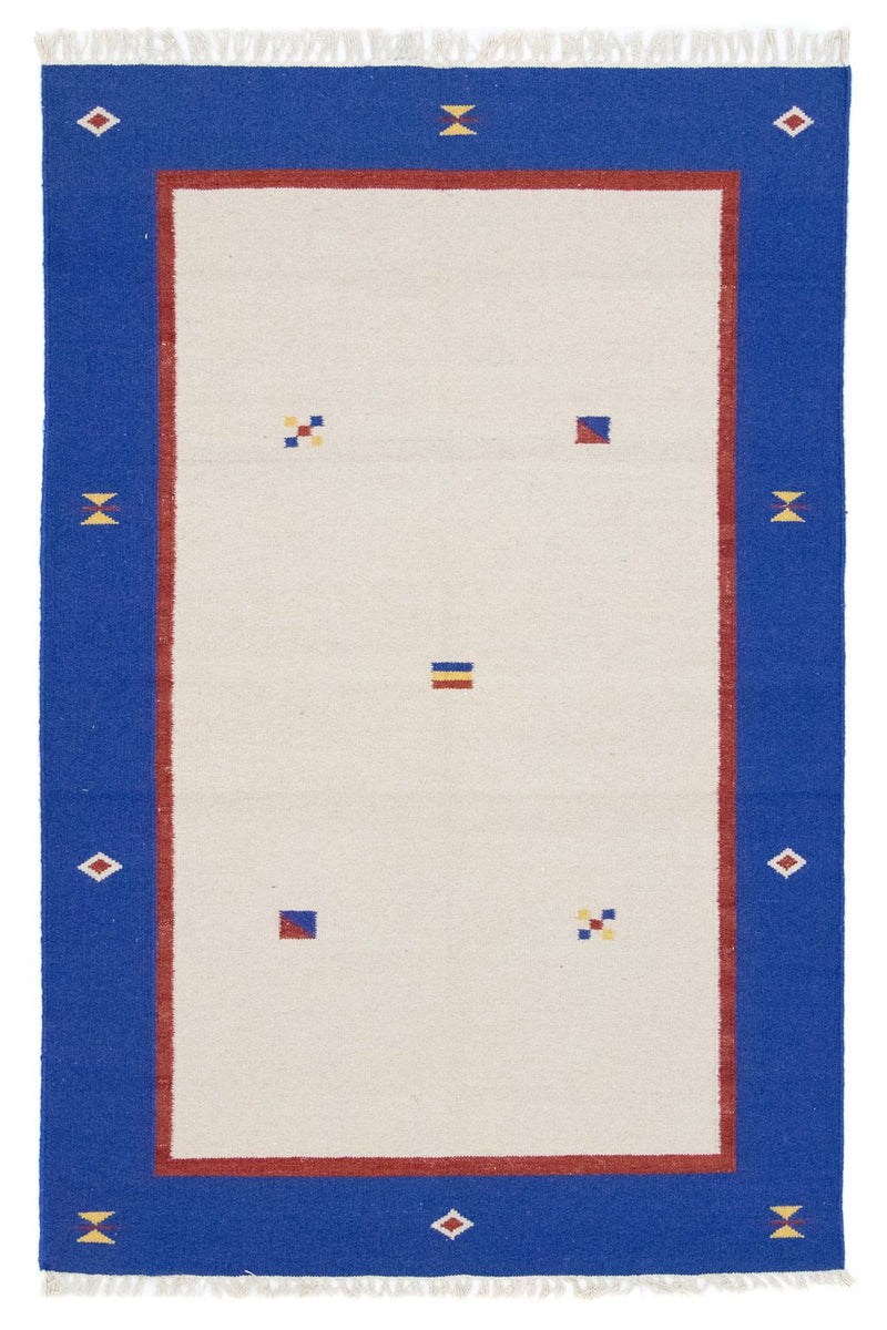 Dywan Kelim - modny - 180 x 120 cm - beżowy