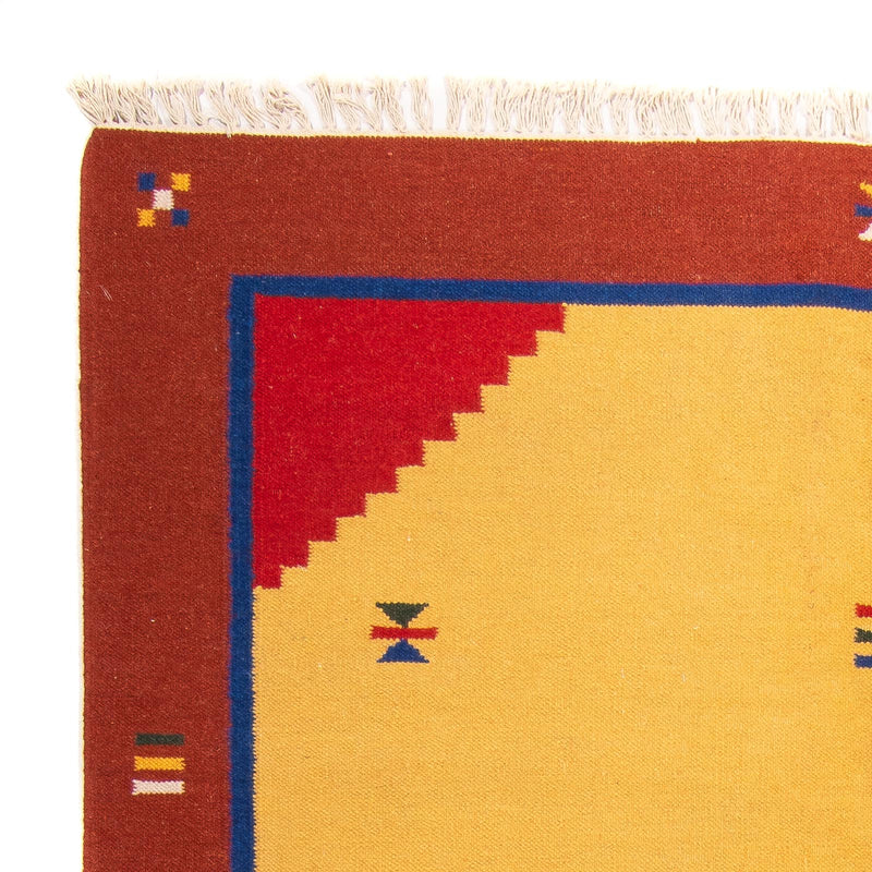 Dywan Kelim - modny - 240 x 170 cm - złoto