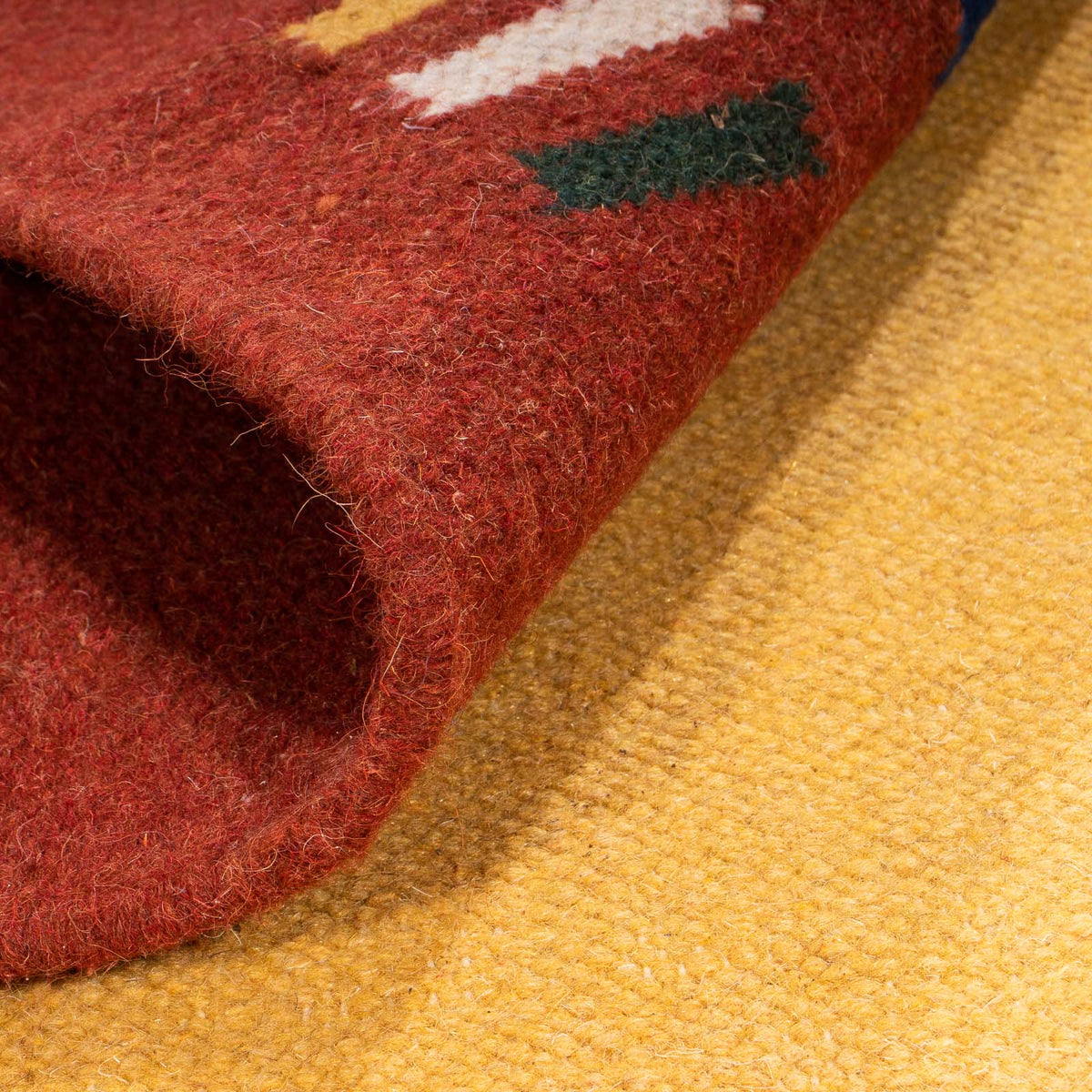 Dywan Kelim - modny - 240 x 170 cm - złoto