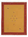 Nowoczesny kilim Dywan - Dywan wełniany - Prostokątny / Złoto / 170 x 240 cm Prostokątny
