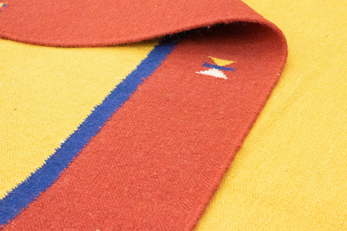 Dywan Kelim - modny - 300 x 200 cm - żółty