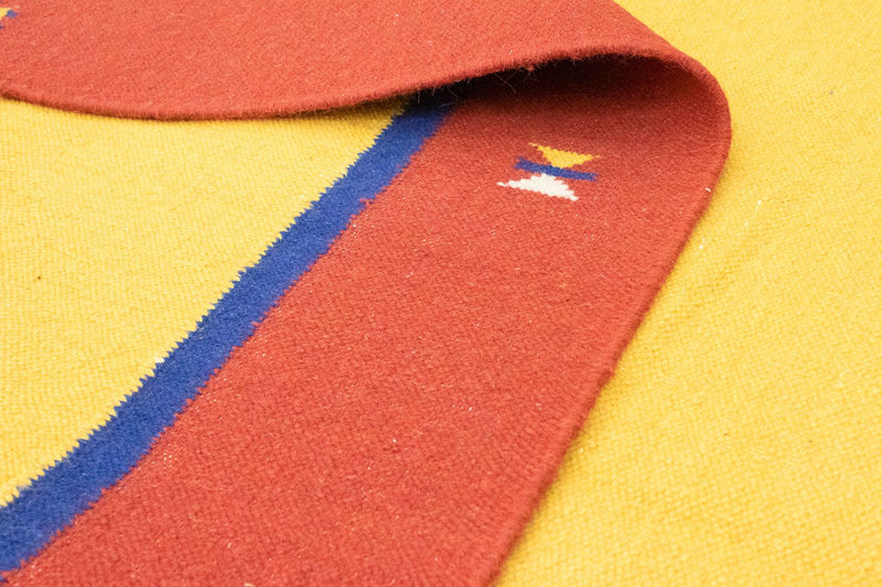 Dywan Kelim - modny - 300 x 200 cm - żółty