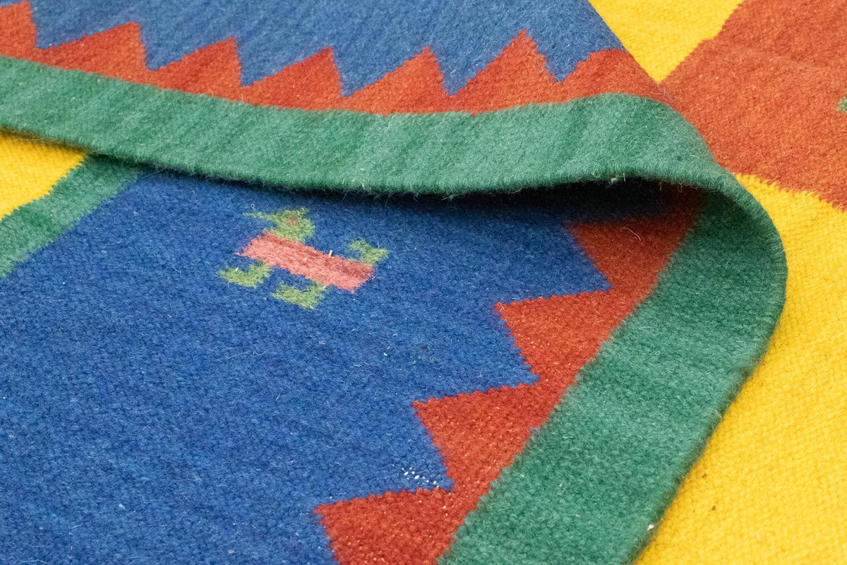 Dywan Kelim - modny - 300 x 200 cm - żółty