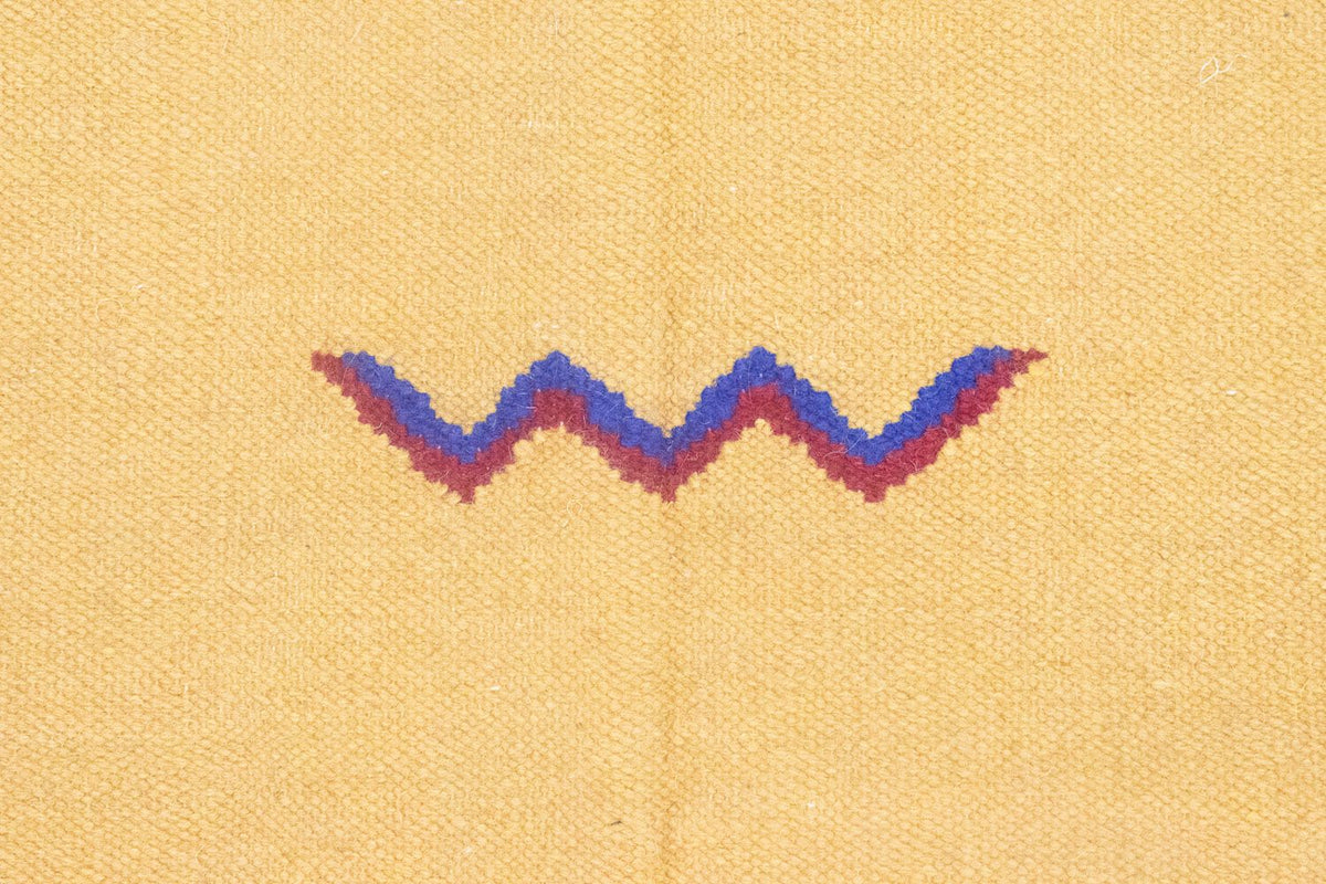 Dywan Kelim - modny - 200 x 140 cm - żółty