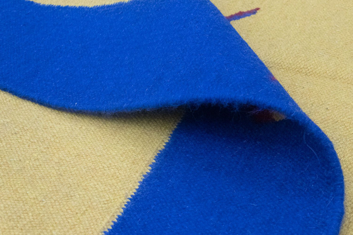 Dywan Kelim - modny - 200 x 140 cm - żółty