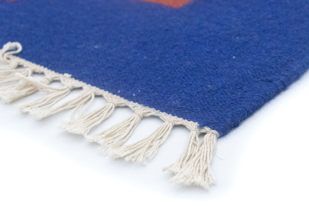 Dywan Kelim - modny - 200 x 140 cm - żółty