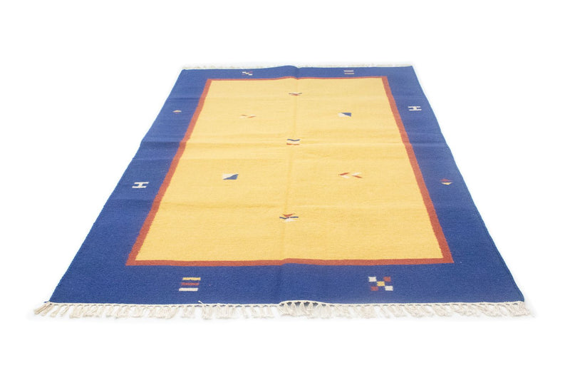 Dywan Kelim - modny - 200 x 140 cm - żółty