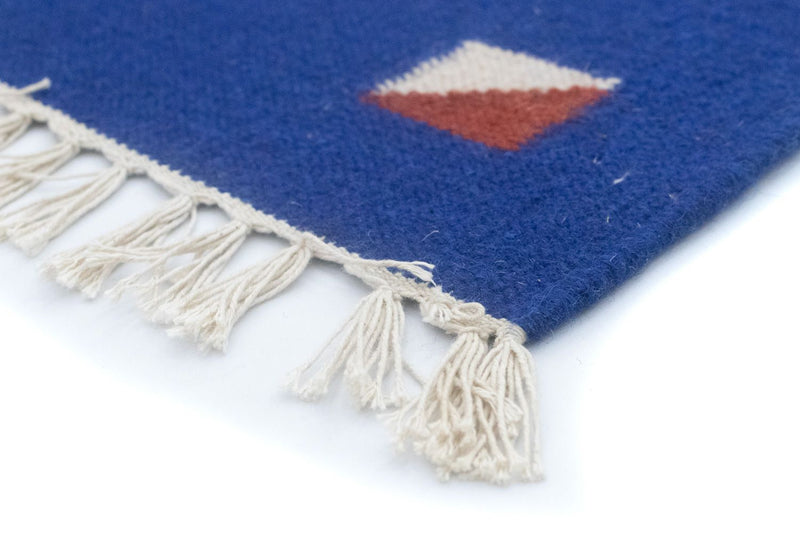 Dywan Kelim - modny - 200 x 140 cm - żółty