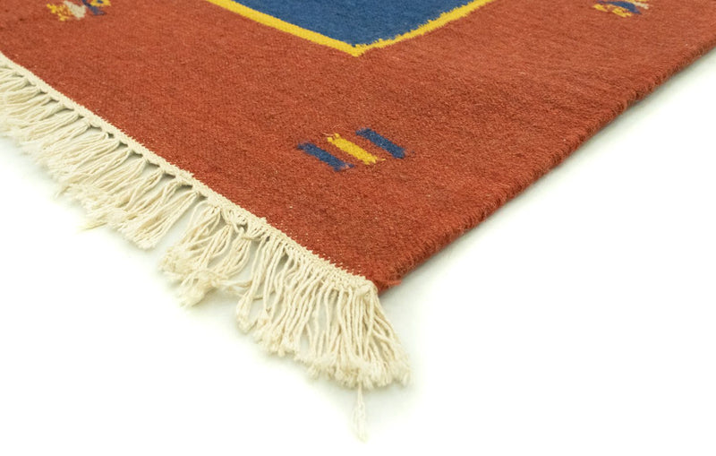 Dywan Kelim - modny - 300 x 200 cm - niebieski