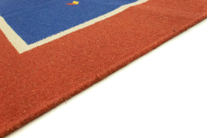 Dywan Kelim - modny - 300 x 200 cm - niebieski