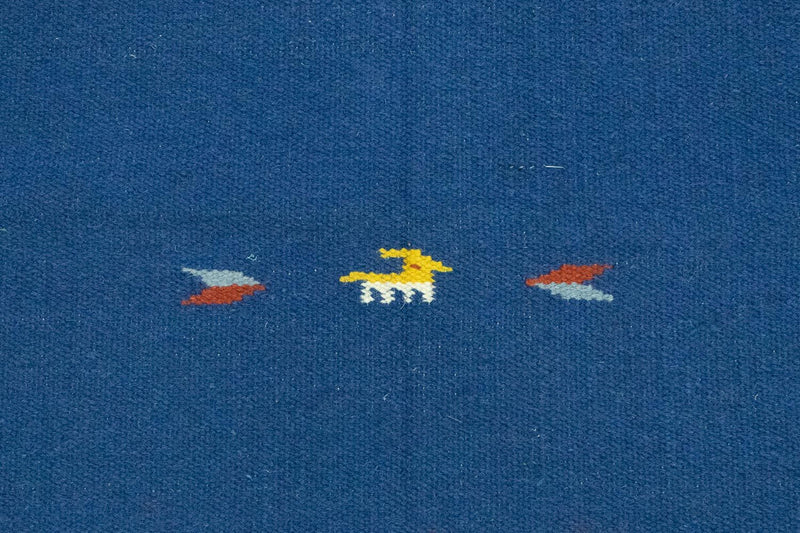 Dywan Kelim - modny - 180 x 120 cm - niebieski