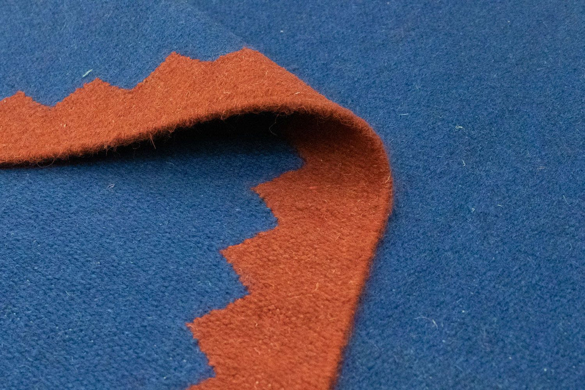 Dywan Kelim - modny - 180 x 120 cm - niebieski