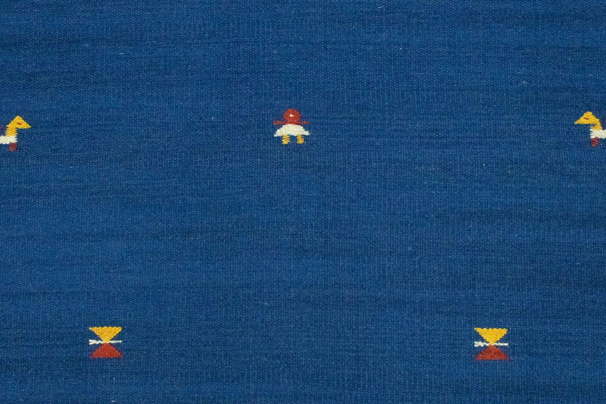 Dywan Kelim - modny - 180 x 120 cm - niebieski