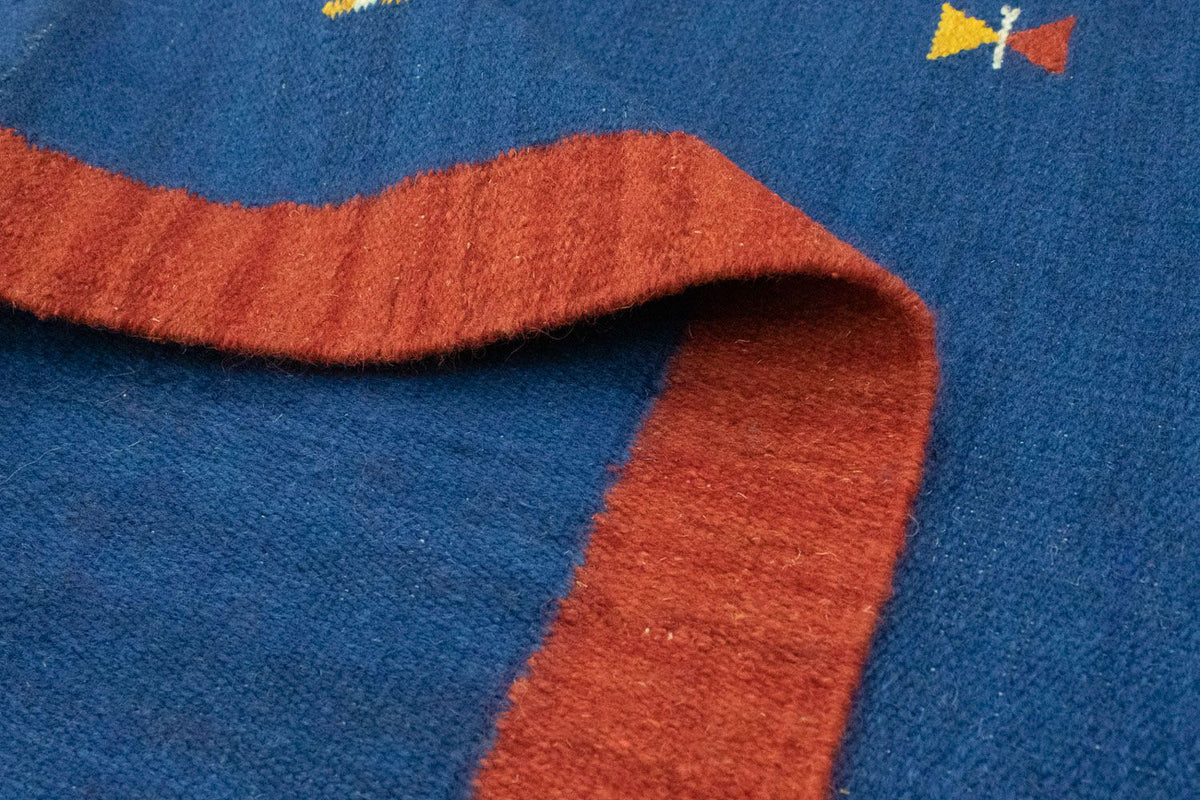 Dywan Kelim - modny - 180 x 120 cm - niebieski