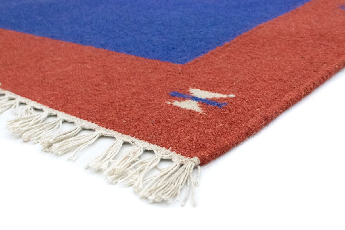 Dywan Kelim - modny - 180 x 120 cm - niebieski