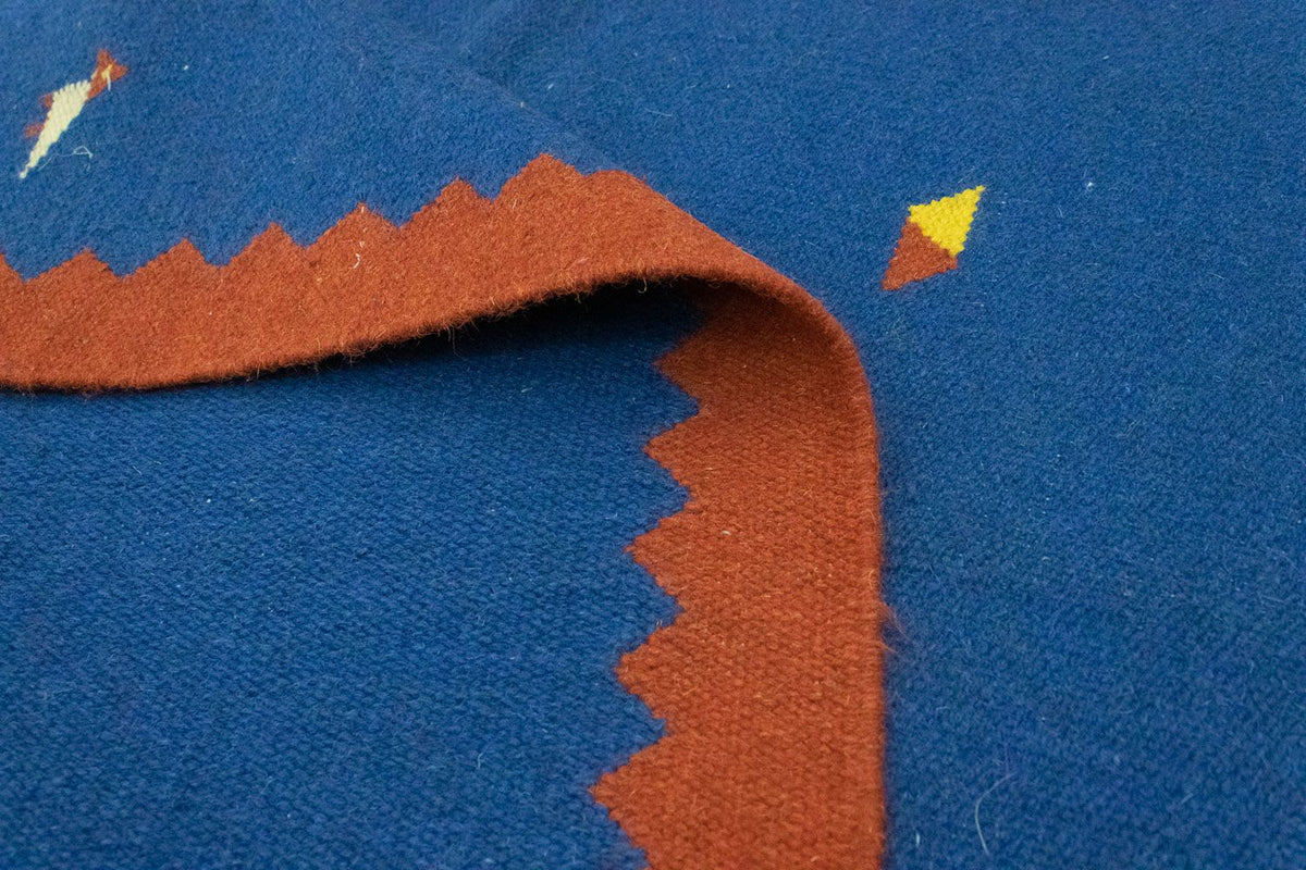 Dywan Kelim - modny - 180 x 120 cm - niebieski