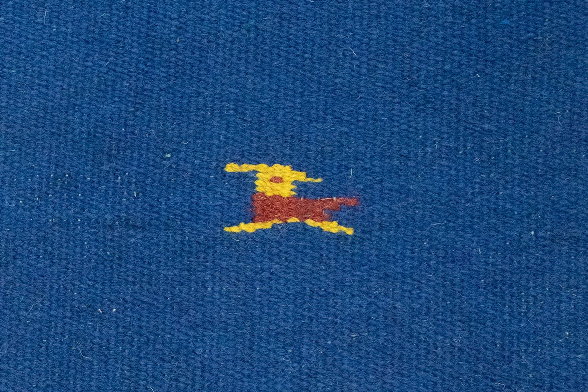 Dywan Kelim - modny - 180 x 120 cm - niebieski