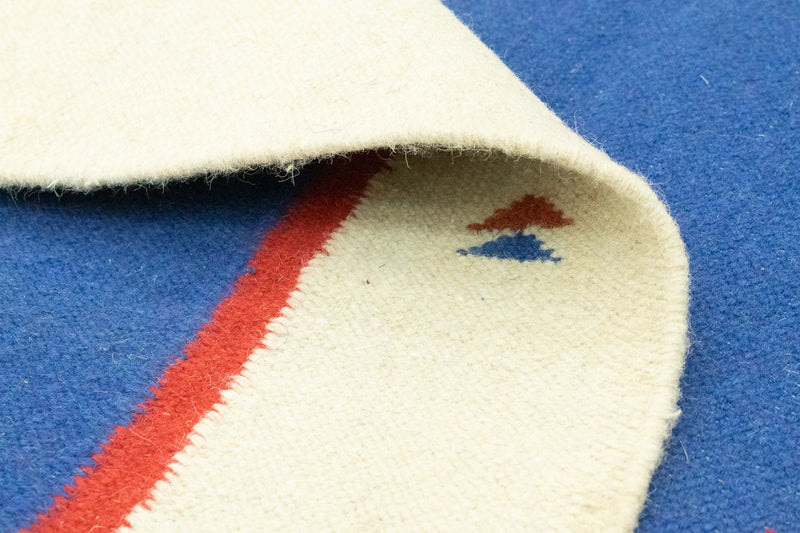 Dywan Kelim - modny - 180 x 120 cm - niebieski