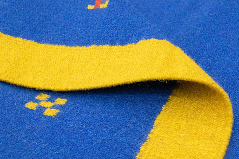 Dywan Kelim - modny - 180 x 120 cm - niebieski