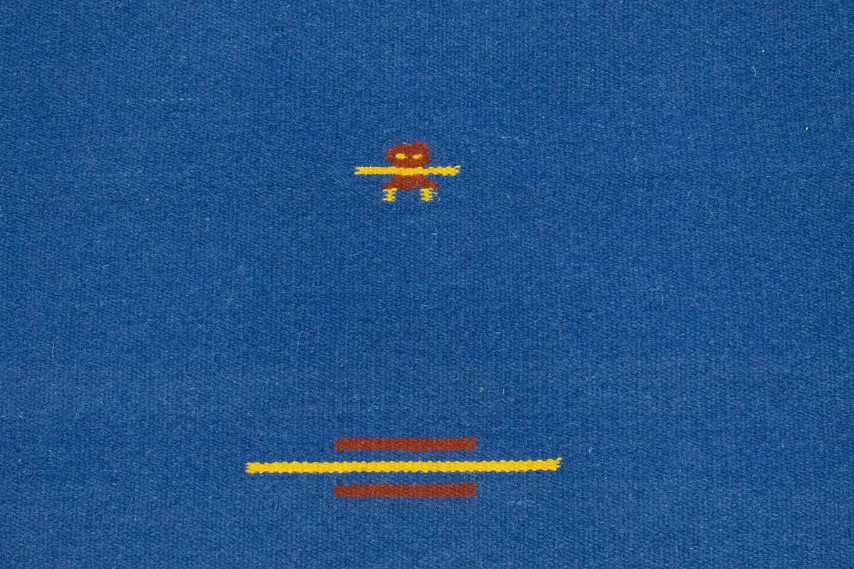 Dywan Kelim - modny - 180 x 120 cm - niebieski