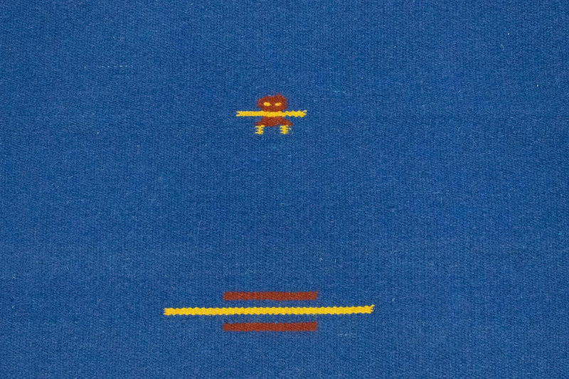 Dywan Kelim - modny - 180 x 120 cm - niebieski