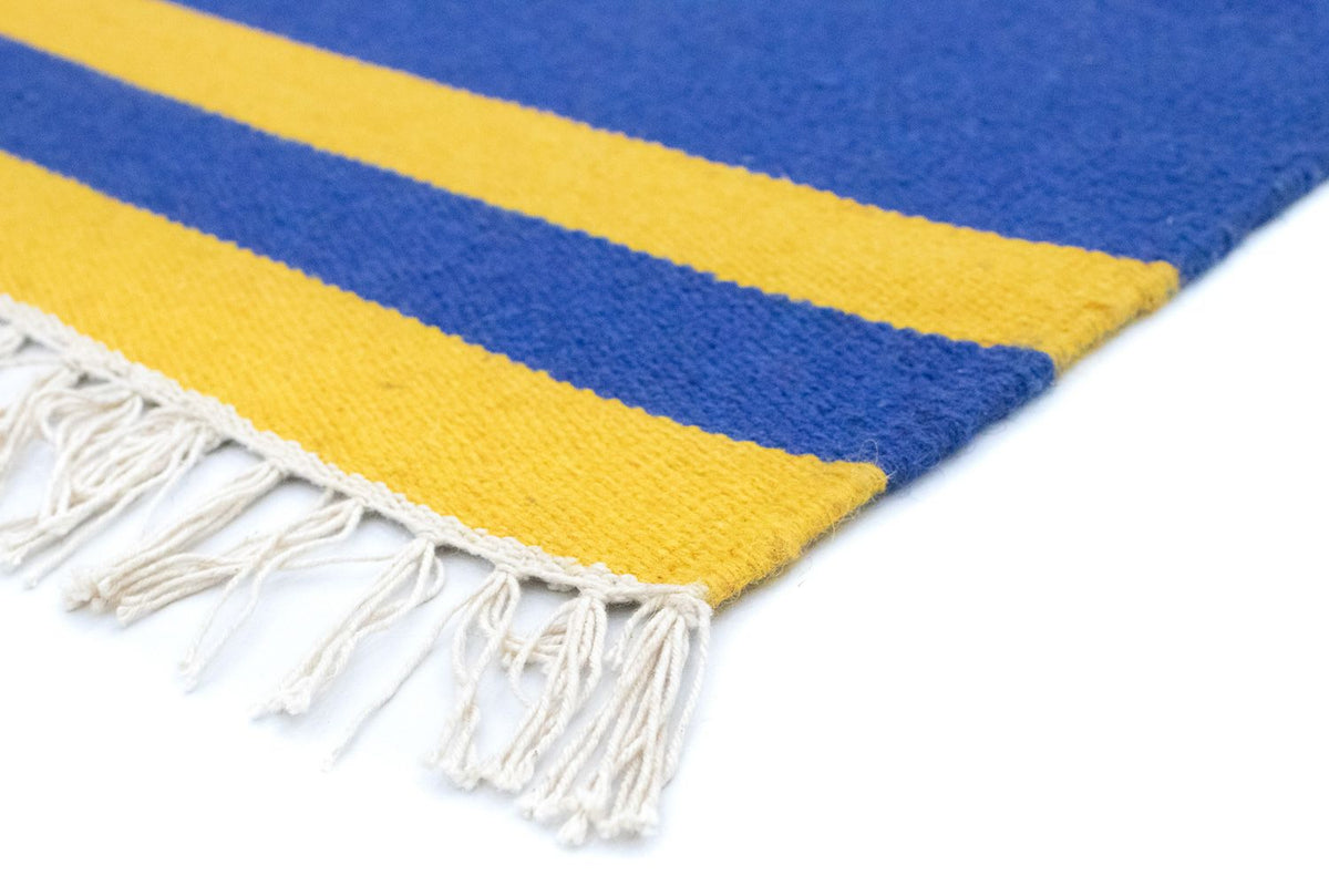 Dywan Kelim - modny - 180 x 120 cm - niebieski