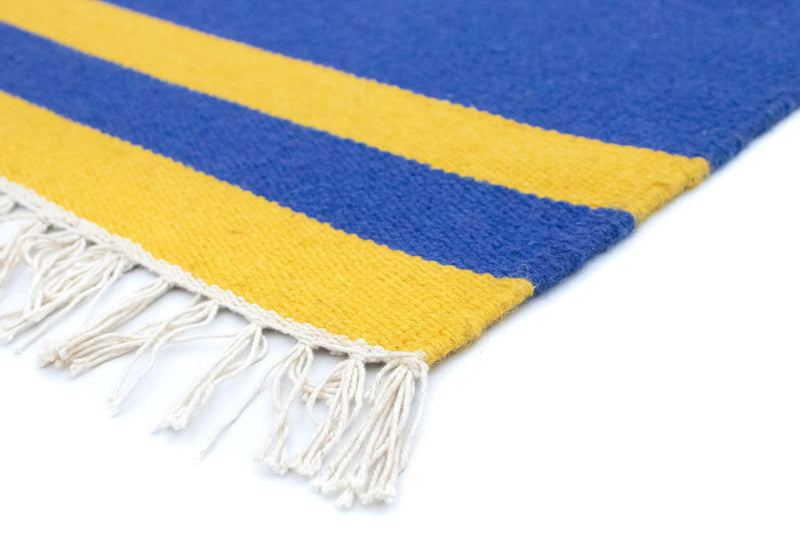 Dywan Kelim - modny - 180 x 120 cm - niebieski