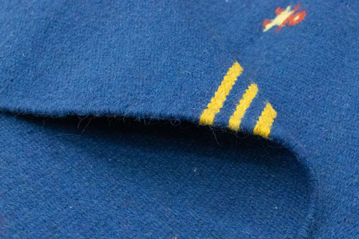 Dywan Kelim - modny - 180 x 120 cm - niebieski