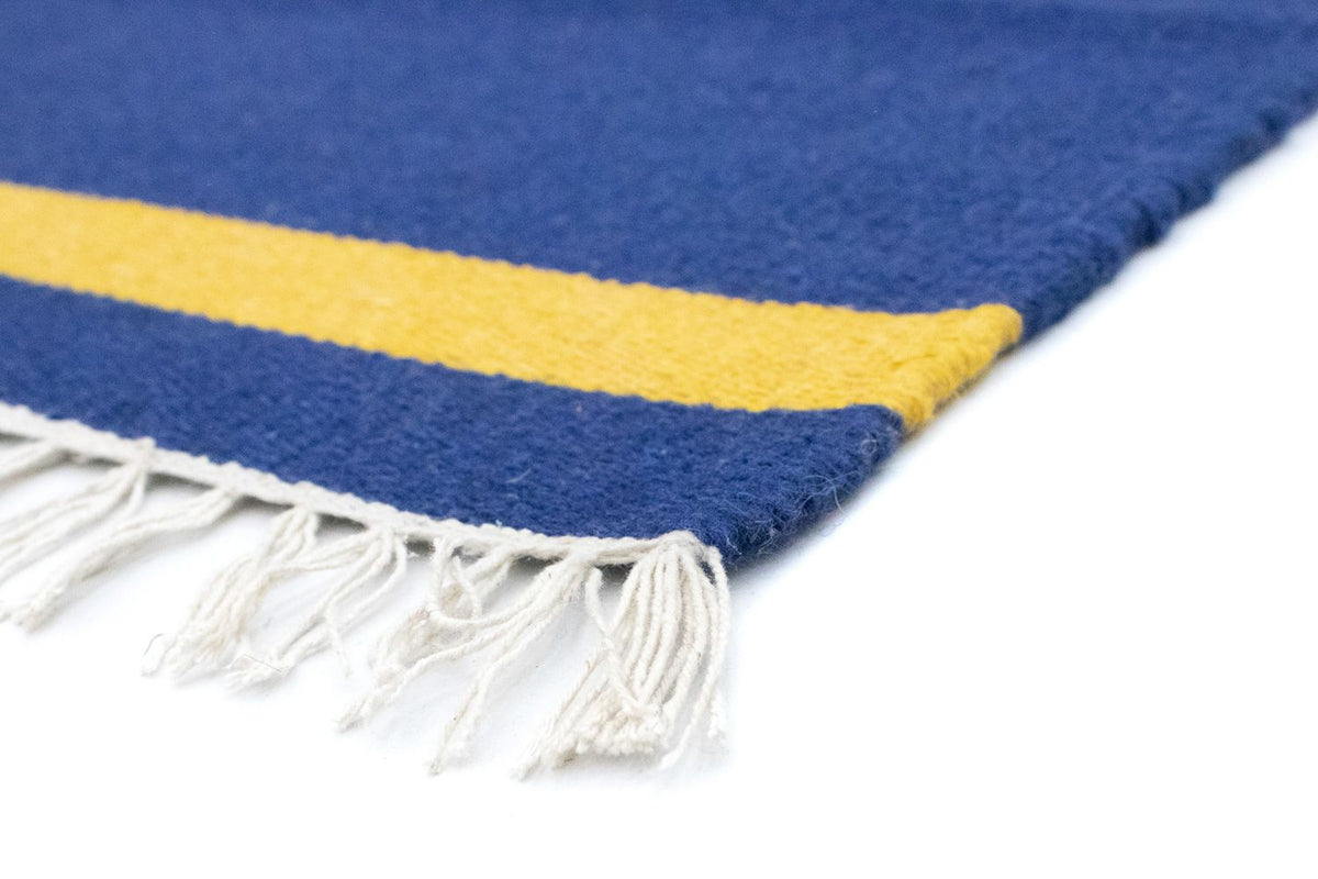 Dywan Kelim - modny - 180 x 120 cm - niebieski