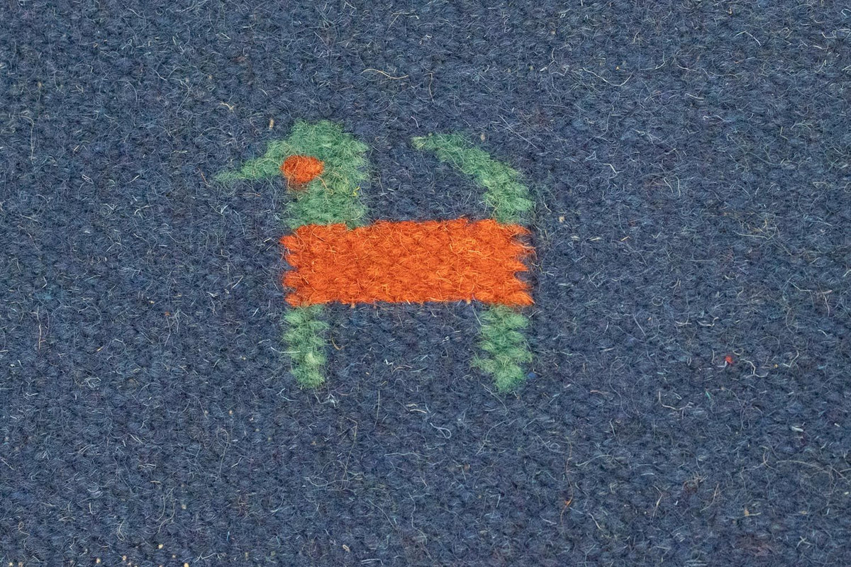 Dywan Kelim - modny - 200 x 140 cm - niebieski