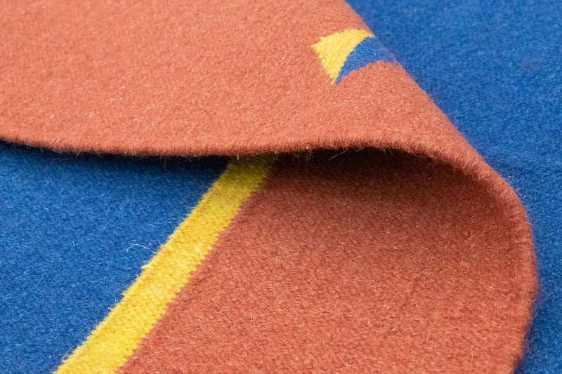 Dywan Kelim - modny - 200 x 140 cm - niebieski