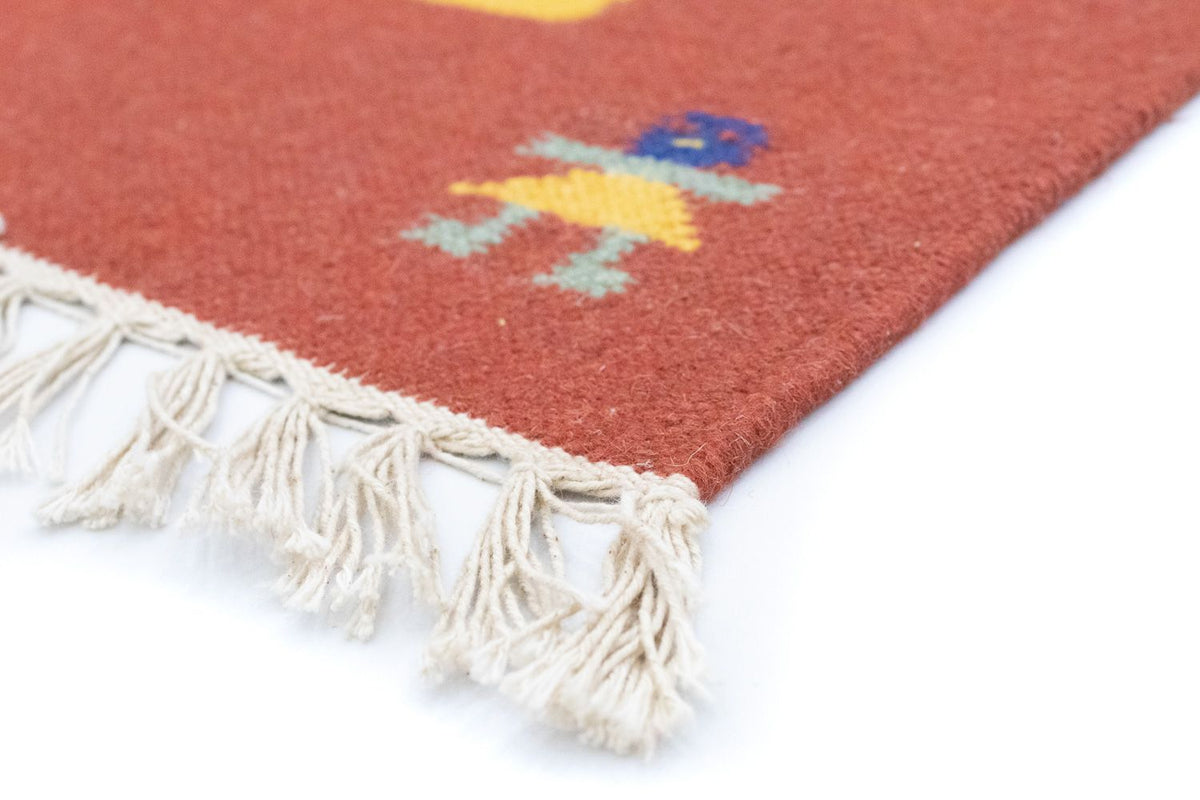 Dywan Kelim - modny - 200 x 140 cm - niebieski